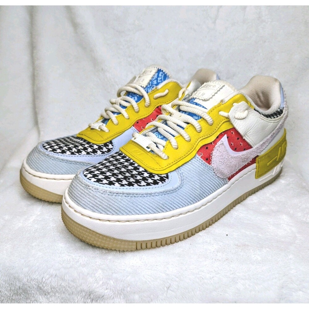 Nike Air Force 1 Shadow Patchwork Size 7.5 Womens Multicolor DM8076 100